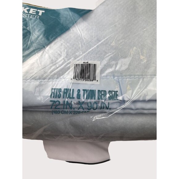Beacon Windsor Blue FullTwin Perma Nap Blanket 72x90 USA Nylon Binding  NOS - Picture 6 of 6